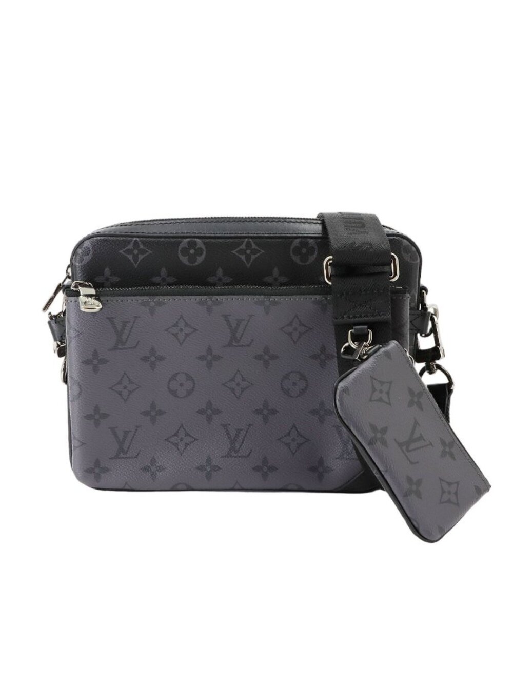 Louis Vuitton Monogram Eclipse Reverse Trio Messenger Shoulder Bag